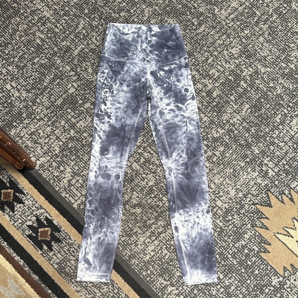 lululemon athletica Gray Tie-Dye Leggings
